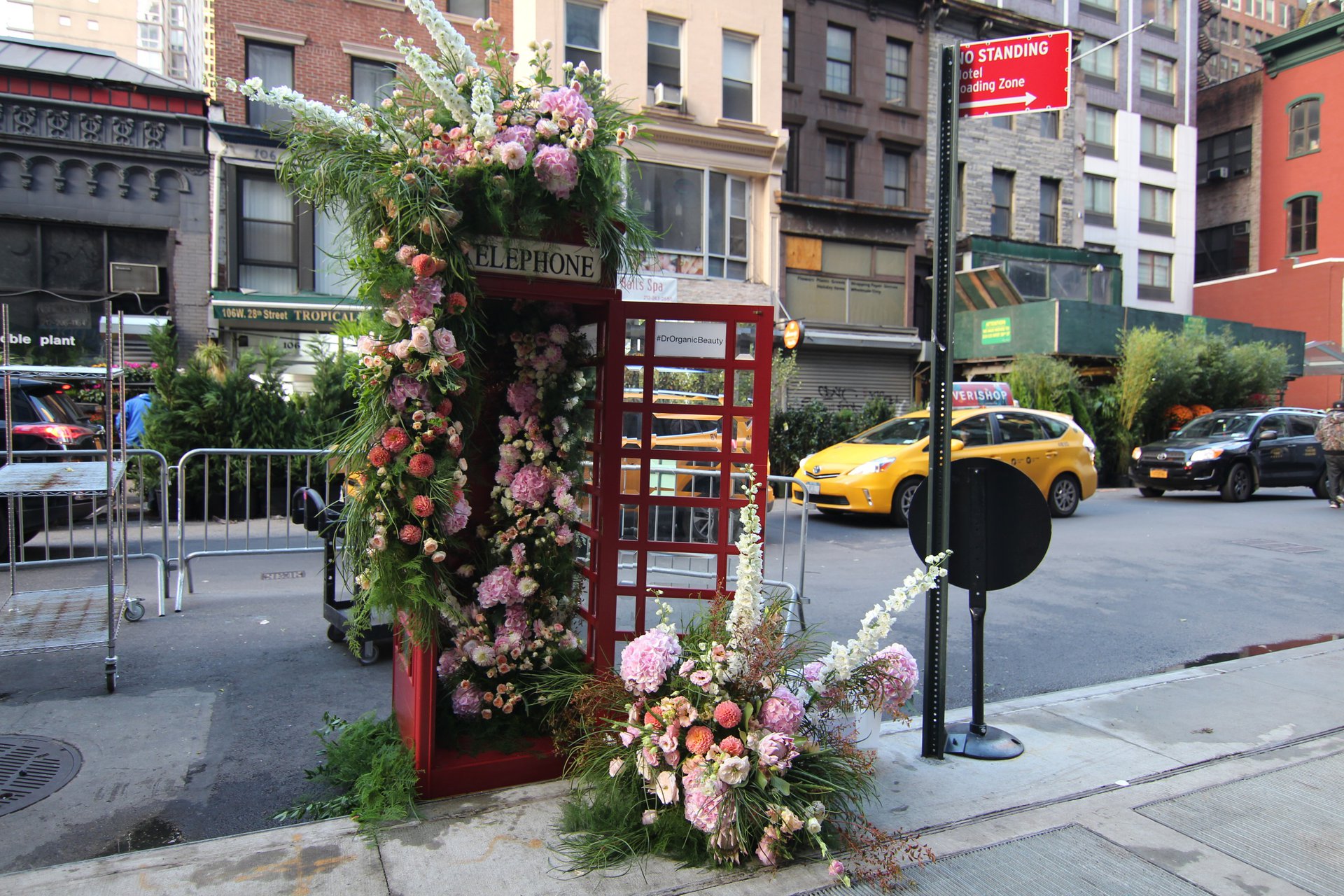 Dr. Organic Beauty's launch event had a variety of installations and product displays.